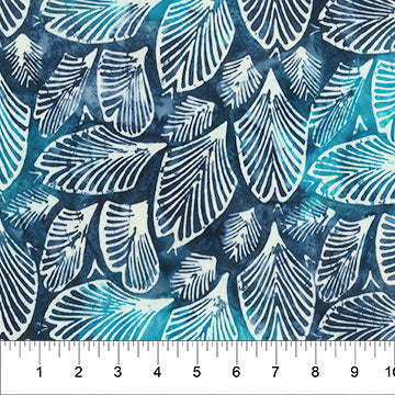 3347-001 Florabunda! - Zig Zaggle - Faded Denim Fabric | RJR Fabrics